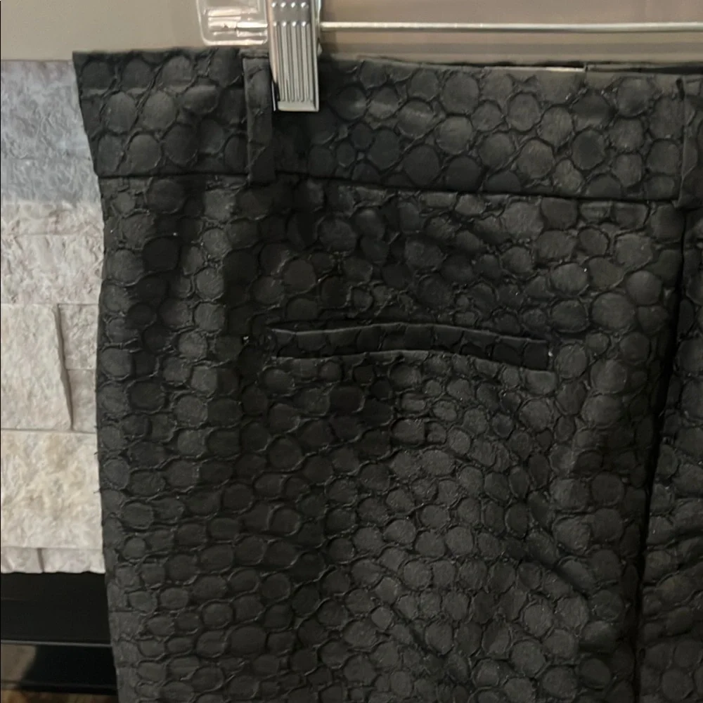 Banana Republic Black Patterned Pants size 10